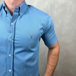 Camisa Manga Curta PRL Azul ⭐