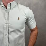 Camisa Manga Curta PRL Cinza ⭐