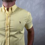 Camisa Manga Curta PRL Xadrez Amarelo 