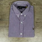 Camisa Manga Curta Xadrez PRL Fúcsia