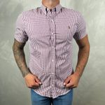 Camisa Manga Curta Xadrez PRL Fúcsia