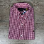 Camisa Manga Curta Xadrez PRL Vermelho