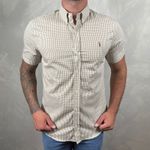 Camisa Manga Curta PRL Xadrez Bege