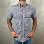 Camisa Manga Curta PRL Xadrez Azul