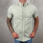 Camisa Manga Curta Xadrez PRL Verde