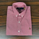 Camisa Manga Curta PRL Xadrez Vermelho