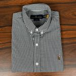 Camisa Manga Curta PRL Xadrez Preto