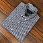 Camisa Manga Curta PRL Xadrez Azul