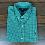 Camisa Manga Curta PRL Xadrez Verde