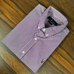 Camisa Manga Curta PRL Xadrez Fúcsia