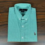 Camisa Manga Curta PRL Xadrez Verde