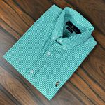 Camisa Manga Curta PRL Xadrez Verde