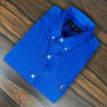 Camisa Manga Curta Ralph L. - Oxford - Azul 