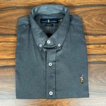 Camisa Manga Curta Ralph L. - Oxford - Cinza