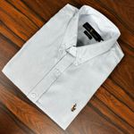 Camisa Manga Curta PRL Cinza Mescla