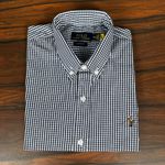 Camisa Manga Curta PRL Xadrez Azul