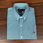 Camisa Manga Curta PRL Xadrez Verde