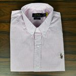 Camisa Manga Curta PRL Xadrez Rosa