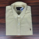 Camisa Manga Curta PRL Xadrez Amarelo