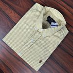 Camisa Manga Curta PRL Xadrez Amarelo