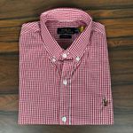 Camisa Manga Curta PRL Xadrez Vermelho