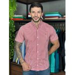 Camisa Manga Curta PRL Xadrez Vermelho