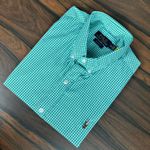 Camisa Manga Curta PRL Xadrez Verde