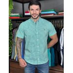 Camisa Manga Curta PRL Xadrez Verde