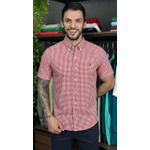 Camisa Manga Curta PRL Xadrez Vermelho