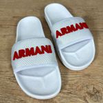 Chinelo Slide Armani Branco ⭐