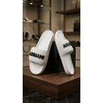 Chinelo Slide Armani Branco.⭐
