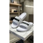 Chinelo Slide Armani Branco.⭐