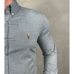 Camisa Manga Longa PRL Cinza⭐