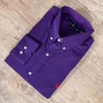 Camisa Manga Longa PRL Xadrez Roxo