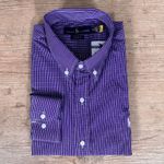 Camisa Manga Longa PRL Xadrez Roxo