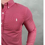 Camisa Manga Longa PRL Xadrez Vermelho⭐