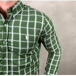 Camisa Manga Longa PRL Xadrez Verde