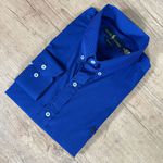 Camisa Manga Longa PRL Xadrez Azul 