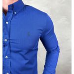 Camisa Manga Longa PRL Xadrez Azul 