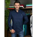 Camisa Manga Longa Prl Azul.⭐