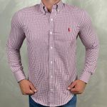 Camisa Manga Longa PRL Micro Xadrez 