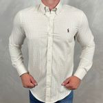 Camisa Manga Longa PRL Micro Bege