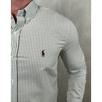 Camisa Manga Longa PRL Xadrez Cinza