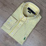 Camisa Manga Longa PRL Xadrez Amarelo