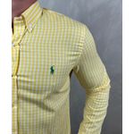 Camisa Manga Longa PRL Xadrez Amarelo