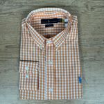 Camisa Manga Longa PRL Xadrez Laranja 