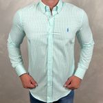 Camisa Manga Longa PRL Xadrez Verde