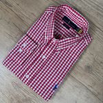 Camisa Manga Longa PRL Xadrez Vermelho 