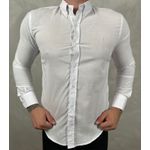 Camisa Manga Longa Linho PRL Branco