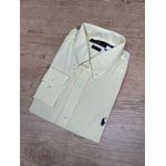 Camisa Manga Longa Linho PRL Amarelo